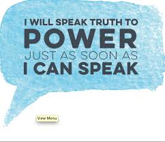 I will speak truth to power just as soon as I can speak- All profits from  the sale of this design will go towards the Robert F. Kennedy Human Rights   Born